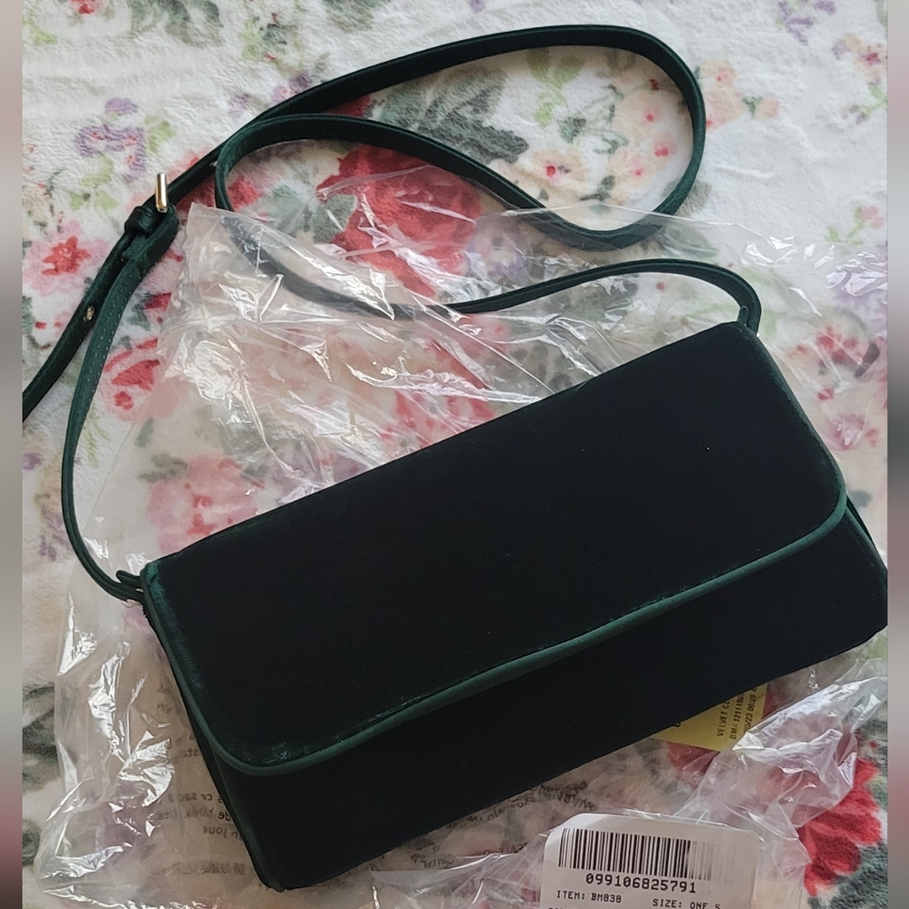 New Florence convertible clutch in velvet - Picture 2 of 12